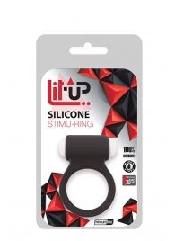 Чёрное эрекционное виброкольцо LIT-UP SILICONE STIMU RING 3 BLACK - Dream Toys - в Ессентуках купить с доставкой