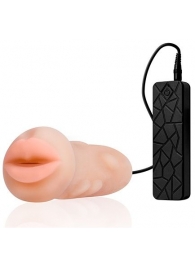 Мастурбатор-ротик с вибрацией REALSTUFF VIBRATING MASTURBATOR MOUTH - Dream Toys - в Ессентуках купить с доставкой