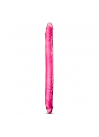 Розовый двусторонний фаллоимитатор B Yours 16  Double Dildo - 40,6 см. - Blush Novelties