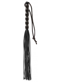 Чёрная мини-плеть из резины Rubber Mini Whip - 22 см. - Blush Novelties - купить с доставкой в Ессентуках