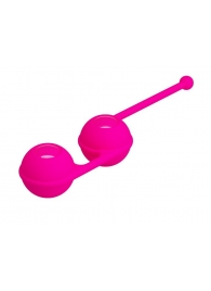 Ярко-розовые вагинальные шарики Kegel Tighten Up III - Baile