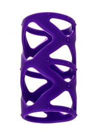 Фиолетовая насадка-сетка на пенис - 7,5 см. - A-toys - #SOTBIT_REGIONS_UF_V_REGION_NAME# купить с доставкой
