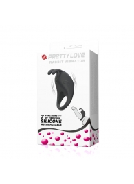 Чёрное эрекционное кольцо с вибрацией Rabbit Vibrator - Baile - в Ессентуках купить с доставкой