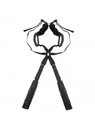 Чёрный бондажный комплект Romfun Sex Harness Bondage на сбруе - Romfun - купить с доставкой в Ессентуках