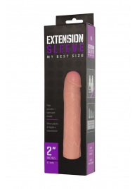 Насадка-удлинитель Extension sleeve телесного цвета - 18,5 см. - Sitabella - в Ессентуках купить с доставкой