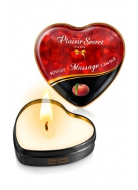 Массажная свеча с ароматом персика Bougie Massage Candle - 35 мл. - Plaisir Secret - купить с доставкой в Ессентуках
