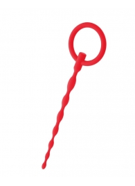 Красный уретральный плаг с кольцом - ToyFa - купить с доставкой в Ессентуках