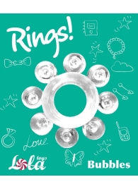 Прозрачное эрекционное кольцо Rings Bubbles - Lola Games - в Ессентуках купить с доставкой