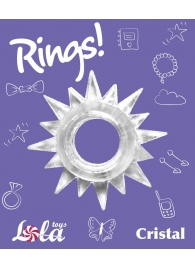 Прозрачное эрекционное кольцо Rings Cristal - Lola Games - в Ессентуках купить с доставкой