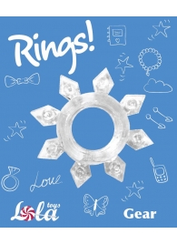 Прозрачное эрекционное кольцо Rings Gear - Lola Games - в Ессентуках купить с доставкой