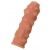 Телесная реалистичная насадка KOKOS Extreme Sleeve 11 с дополнительной стимуляцией - 12,7 см. - KOKOS - в Ессентуках купить с доставкой