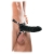 Чёрный полый страпон 7  Silicone Hollow Strap-On - 18 см. - Pipedream - купить с доставкой в Ессентуках