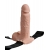 Телесный перезаряжаемый вибрострапон 7  Hollow Rechargeable Strap-on with Balls - 20,3 см. - Pipedream - купить с доставкой в Ессентуках