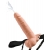 Телесный полый страпон с имитацией эякуляции 7.5  Hollow Squirting Strap-On with Balls Flesh - 21,6 см. - Pipedream - купить с доставкой в Ессентуках