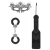 Черный игровой набор Introductory Bondage Kit №4 - Shots Media BV - купить с доставкой в Ессентуках