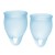 Набор голубых менструальных чаш Feel confident Menstrual Cup - Satisfyer - купить с доставкой в Ессентуках