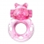 Розовое эрекционное виброкольцо на пенис Pink Bear - Baile - в Ессентуках купить с доставкой