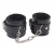 Черные оковы на ноги Obey Me Leather Ankle Cuffs - Chisa - купить с доставкой в Ессентуках