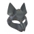 Серая маска Wolf с клепками - Sitabella - купить с доставкой в Ессентуках