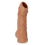 Телесная насадка с пупырышками и открытой головкой Nude Sleeve M - 12 см. - KOKOS - в Ессентуках купить с доставкой