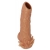 Телесная насадка с усиками и открытой головкой Nude Sleeve M - 12 см. - KOKOS - в Ессентуках купить с доставкой