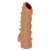 Телесная насадка с шипами и открытой головкой Nude Sleeve M - 12 см. - KOKOS - в Ессентуках купить с доставкой