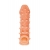 Телесная закрытая насадка с пупырышками Cock Sleeve Size M - 15,6 см. - KOKOS - в Ессентуках купить с доставкой