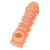 Телесная закрытая насадка с пупырышками Cock Sleeve Size L - 17,6 см. - KOKOS - в Ессентуках купить с доставкой