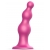 Розовая насадка Strap-On-Me Dildo Plug Beads size L - Strap-on-me - купить с доставкой в Ессентуках