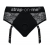 Черные трусики для насадок Diva Lingerie Harness - size L - Strap-on-me - купить с доставкой в Ессентуках
