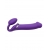 Фиолетовый безремневой вибрострапон Silicone Bendable Strap-On - size XL - Strap-on-me - купить с доставкой в Ессентуках