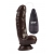 Коричневый вибратор-реалистик 6.9 Stud Realistic Dildo - 17,5 см. - CNT