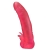 Розовая насадка для страпона с клиторальными лепестками - 18,5 см. - LOVETOY (А-Полимер) - купить с доставкой в Ессентуках