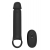 Черная насадка-удлинитель с вибрацией Vibrating Extender With Remote - Dream Toys - в Ессентуках купить с доставкой