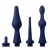 Набор из 3 универсальных насадок для анального душа Universal 3 Piece Silicone Enema Attachment Set - XR Brands - купить с доставкой в Ессентуках