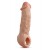 Телесная насадка-удлинитель Intrepid 9.25 Inch Realistic Penis Extender Sleeve - 23,5 см. - Blush Novelties - в Ессентуках купить с доставкой