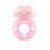 Розовое эрекционное виброкольцо в форме мишки - 1137 - в Ессентуках купить с доставкой