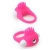 Розовое эрекционное кольцо с щеточкой LIT-UP SILICONE STIMU RING 5 - Dream Toys - в Ессентуках купить с доставкой
