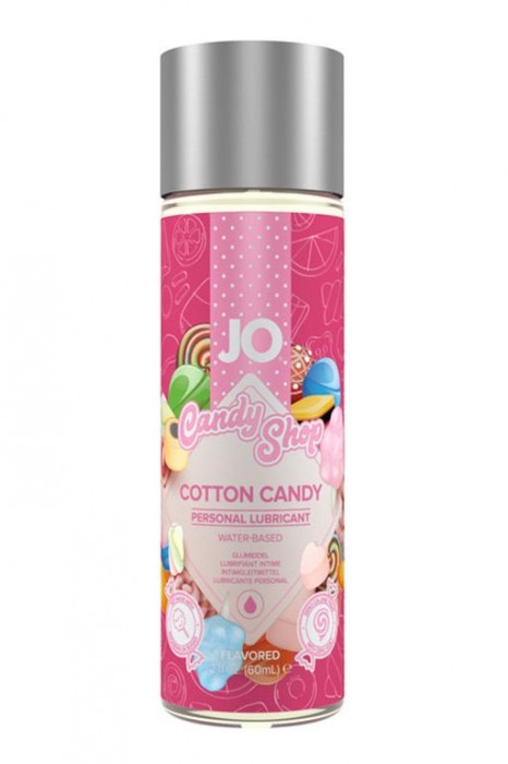 Смазка на водной основе Candy Shop Cotton Candy с ароматом сладкой ваты - 60 мл. - System JO - купить с доставкой в Ессентуках