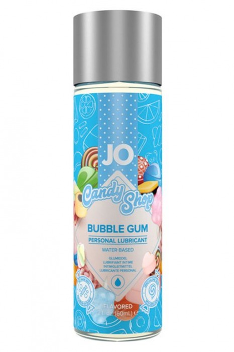 Смазка на водной основе Candy Shop Bubblegum с ароматом жвачки - 60 мл. - System JO - купить с доставкой в Ессентуках