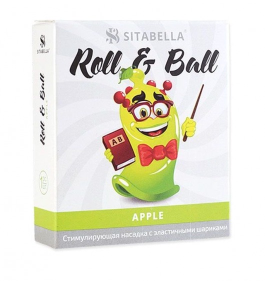 Стимулирующий презерватив-насадка Roll   Ball Apple - Sitabella - купить с доставкой в Ессентуках