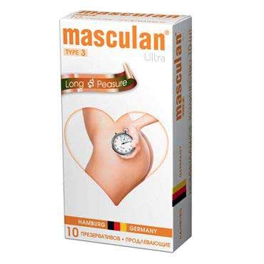 Розовые презервативы Masculan Ultra Long Pleasure с колечками, пупырышками и продлевающим эффектом - 10 шт. - Masculan - купить с доставкой в Ессентуках