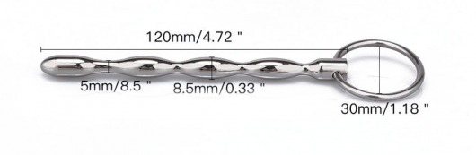 Металлический уретральный плаг с кольцом - Notabu - купить с доставкой в Ессентуках