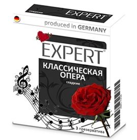 Гладкие презервативы Expert  Классическая опера  - 3 шт. - Expert - купить с доставкой в Ессентуках