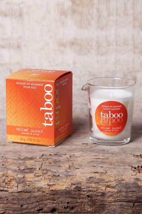 Массажное аромамасло с афродизиаками для женщин RUF Taboo Peche sucre - 60 гр. - RUF - купить с доставкой в Ессентуках