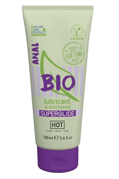 Интимный увлажняющий анальный гель BIO SuperGlide - 100 мл. - HOT - купить с доставкой в Ессентуках