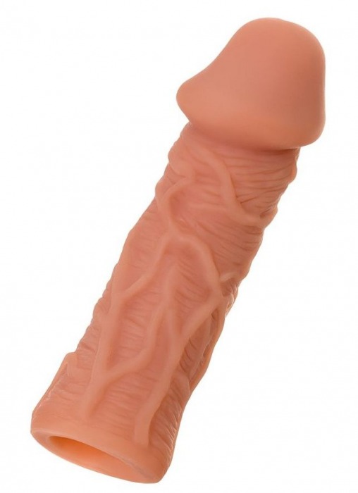 Телесная реалистичная насадка KOKOS Extreme Sleeve 05 с дополнительной стимуляцией - 12,7 см. - KOKOS - в Ессентуках купить с доставкой