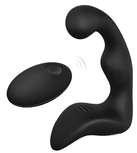 Черный вибромассажер простаты REMOTE BOOTY PLEASER - Dream Toys - в Ессентуках купить с доставкой