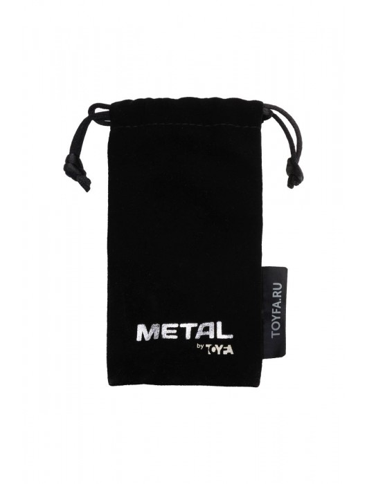 Серебристая конусовидная анальная пробка с фиолетовым кристаллом - 7 см. - ToyFa - купить с доставкой в Ессентуках