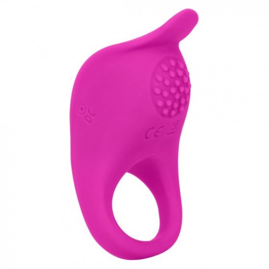 Ярко-розовое эрекционное виброкольцо Silicone Rechargeable Teasing Enhancer - California Exotic Novelties - в Ессентуках купить с доставкой